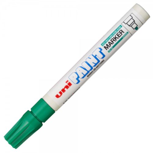 Marker cu vopsea UNI PX-20, varf rotund, 2.2-2.8mm , verde