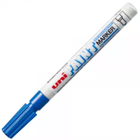 Marker cu vopsea UNI PX-21, varf rotund, 0.8-1.2mm, albastru