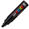 Marker UNI Posca PC-8K, varf tesit, 8.0mm, negru