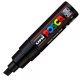 Marker UNI Posca PC-8K, varf tesit, 8.0mm, negru
