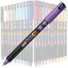 Marker UNI Posca, 0.7 mm, varf fin metalic, violet