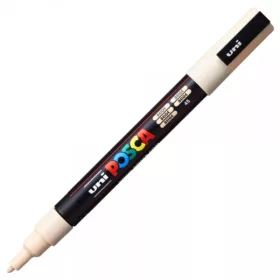 Marker UNI Posca bej PC-3M, varf rotund, 0.9-1.3mm