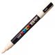 Marker UNI Posca bej PC-3M, varf rotund, 0.9-1.3mm