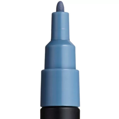 Marker UNI Posca gri-abastru PC-3M, varf rotund, 0.9-1.3mm