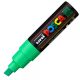 Marker UNI Posca PC-8K, varf tesit, 8.0mm ,verde fluorescent