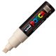Marker UNI Posca PC-8K, varf tesit, 8.0mm, bej