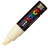 Marker UNI Posca PC-8K, varf tesit, 8.0mm, culoare fildes