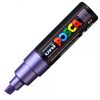 Marker UNI Posca PC-8K, varf tesit, 8.0mm, violet metalic