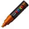 Marker UNI Posca PC-8K, varf tesit, 8.0mm, maro