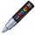 Marker UNI Posca PC-8K, varf tesit, 8.0mm, argintiu