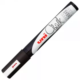   Marker cu creta UNI Chalk PWE-5M, varf rotund, 1.8-2.5mm, negru