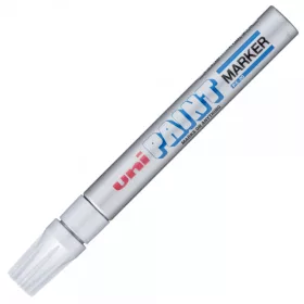 Marker cu vopsea UNI PX-20, varf rotund, 2.2-2.8mm, argintiu