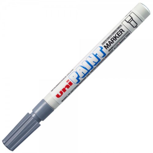 Marker cu vopsea UNI PX-21, varf rotund, 0.8-1.2mm , gri