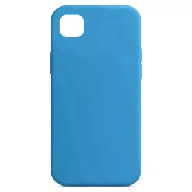   Husa Huawei Y5P Luxury Silicone, catifea in interior, albastru