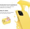 Husa Apple iPhone 11 Luxury Silicone, catifea in interior, protectie camere, galben