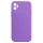 Husa Apple iPhone 11 Luxury Silicone, catifea in interior, protectie camere, mov