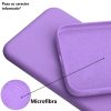 Husa Apple iPhone 11 Luxury Silicone, catifea in interior, protectie camere, mov