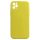 Husa Apple iPhone 11 Pro Max, Luxury Silicone, catifea in interior, protectie camere, galben