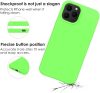 Husa Apple iPhone 11 Pro, Luxury Silicone, catifea in interior, protectie camere, verde neon