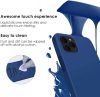 Husa Apple iPhone 12 Pro Max Luxury Silicone, catifea in interior, albastru navy