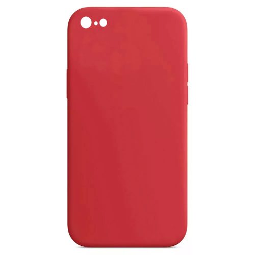 Husa Apple iPhone 7/8 Luxury Silicone, catifea in interior, protectie camere, rosu