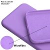 Husa Apple iPhone XR Luxury Silicone, catifea in interior, protectie camere, mov