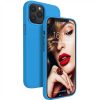 Husa Samsung Galaxy S10 Luxury Silicone, catifea in interior, albastru