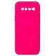 Husa Samsung Galaxy S10 Plus Luxury Silicone, catifea in interior, roz ciclam