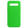 Husa Samsung Galaxy S10, Luxury Silicone, catifea in interior, verde neon