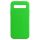 Husa Samsung Galaxy S10, Luxury Silicone, catifea in interior, verde neon