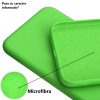 Husa Samsung Galaxy S10, Luxury Silicone, catifea in interior, verde neon