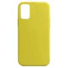 Husa Samsung Galaxy S20 Luxury Silicone, catifea in interior, galbena