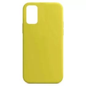  Husa Samsung Galaxy S20 Luxury Silicone, catifea in interior, galbena