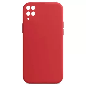   Husa Samsung Galaxy A12 Luxury Silicone, catifea in interior, protectie camere, rosu