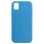 Husa Samsung Galaxy A41 Luxury Silicone, catifea in interior, albastru