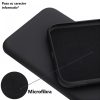 Husa Samsung Galaxy Note 20 Plus Luxury Silicone, catifea in interior, negru