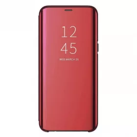 Husa Samsung Galaxy A41 Mirror Clear View, rosie