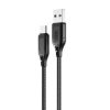 Cablu de date si incarcare XO NB235, USB to Type C, 1 metru, cablu impletit, 2.4A, negru
