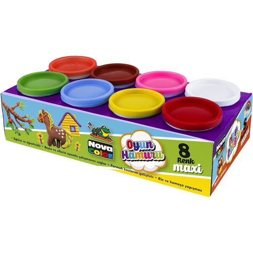 Set plastilina Play Dough Nova Color NC-4150, 8 culori x 130 grame 