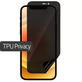   Folie Privacy TPU iPhone 15, Hydrogel, anti-spion, mata, ultra subtire, regenerabila