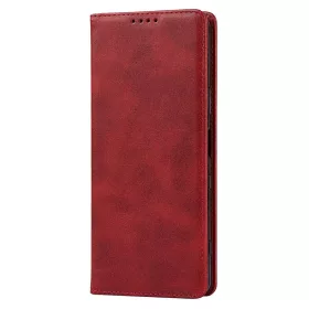   Husa Samsung Galaxy A52, Elegant Book Case, inchidere magnetica, rosie