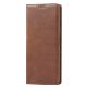 Husa Samsung Galaxy A50, Elegant Book Case, inchidere magnetica, maro
