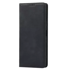   Husa Motorola Moto E22, Elegant Book Case, inchidere magnetica, neagra