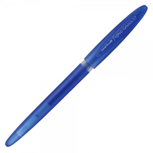 Pix cu gel Uni-ball Signo GelStick UM-170, 0.7mm, cu capac, corp in culoarea scrisului, albastru