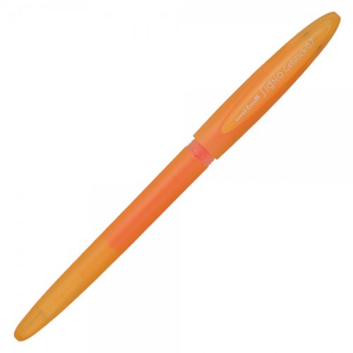 Pix cu gel Uni-ball Signo GelStick UM-170, 0.7mm, cu capac, corp in culoarea scrisului, portocaliu