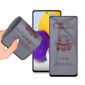   Folie protectie Huawei P Smart Z, Matte Ceramic Privacy, margini negre