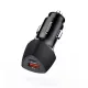 Incarcator auto Veger SpeedBoost 38W, Fast Charger, dual port USB-C (PD) + USB, negru