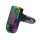 Modulator FM Bluetooth Andowl Q-C75, 2 porturi USB + 1 port PD, 5V/3.1A, lumini RGB, ecran LED, negru