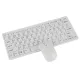 Set mouse si tastatura wireless Andowl QY-K09, nano receptor USB, alb