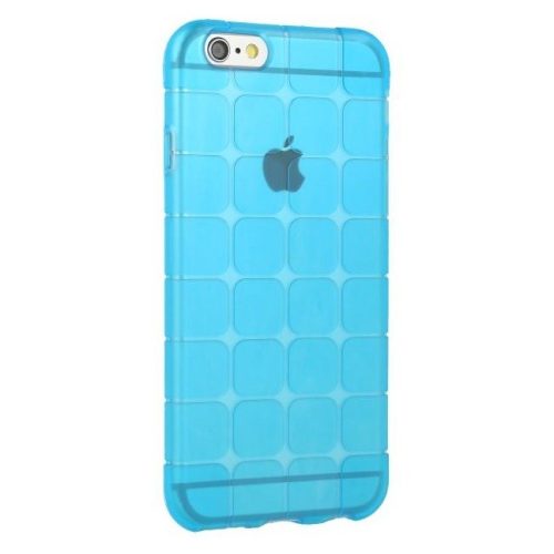 Husa de protectie Rubik pentru iPhone 6/6S, TPU albastru transparent